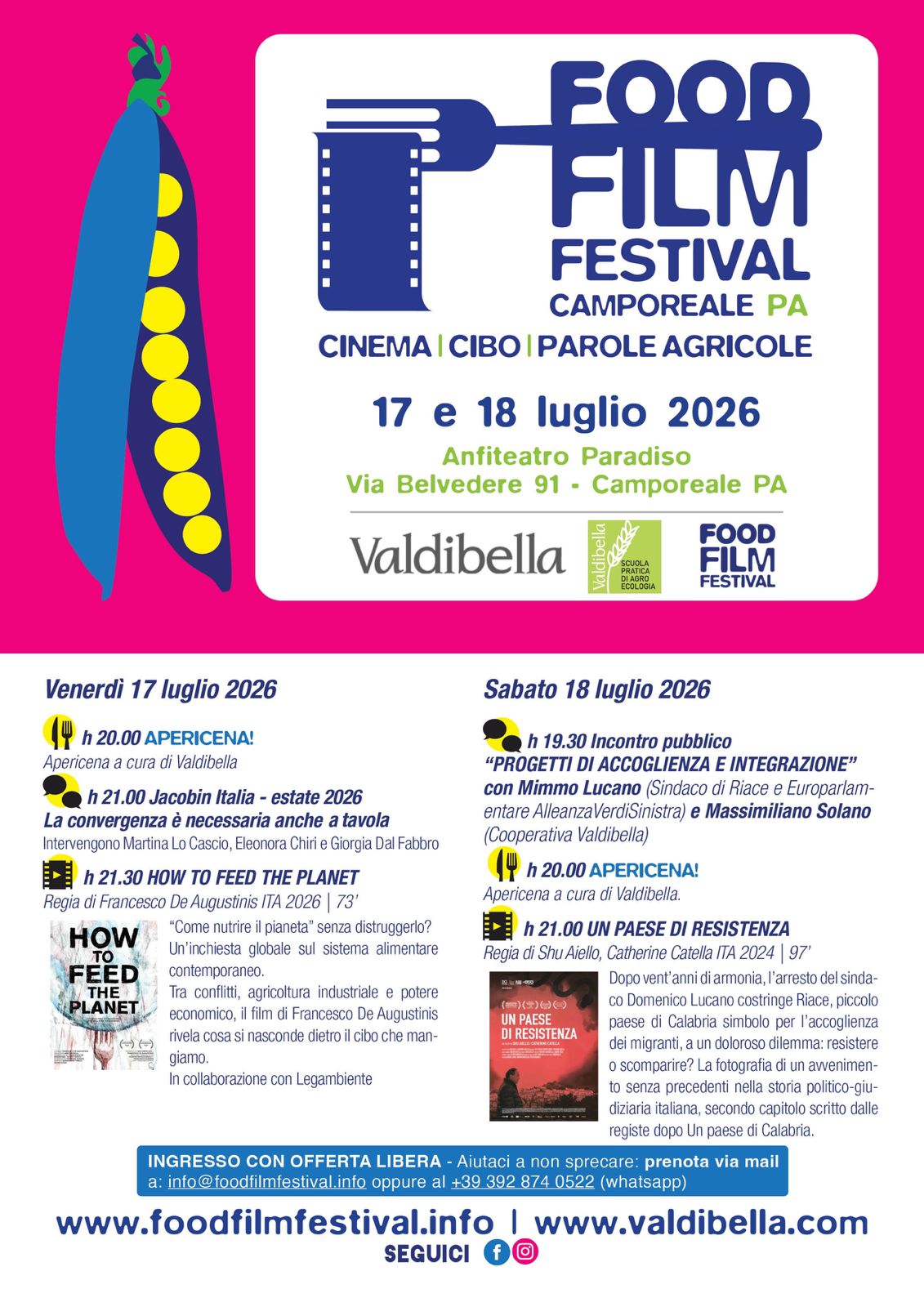 Locandina Food Film Festival 2026