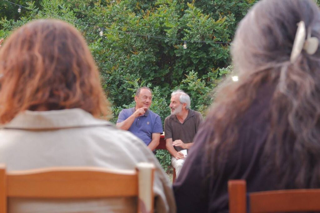 Mimmo Lucano e Massimiliano Solano